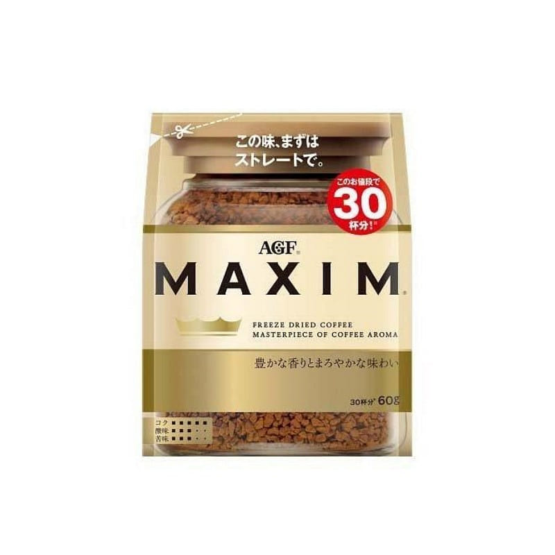 Cà phê hòa tan AGF Maxim túi 60g 1 phần
