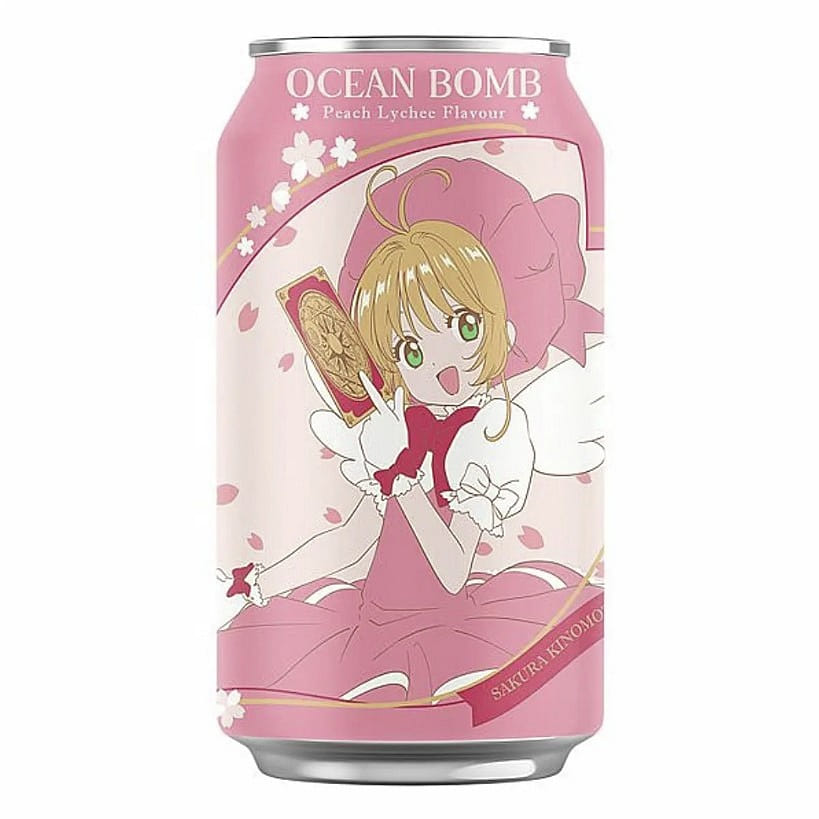 Cardcaptor Sakura Peach Lychee Sparkling Water 330 밀리리터