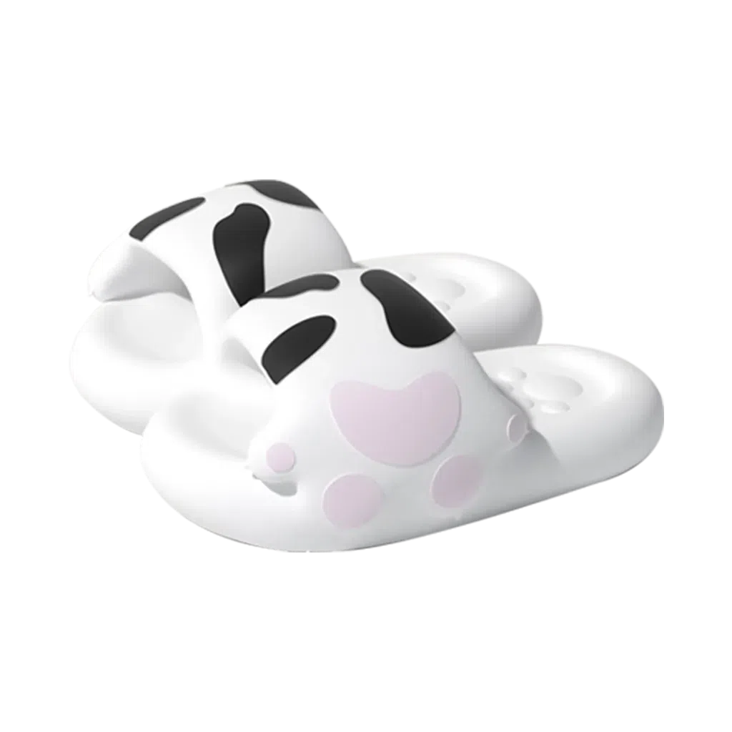 SECCHIC New Cute Cat Paw Slipper White Black 38-39 1 개