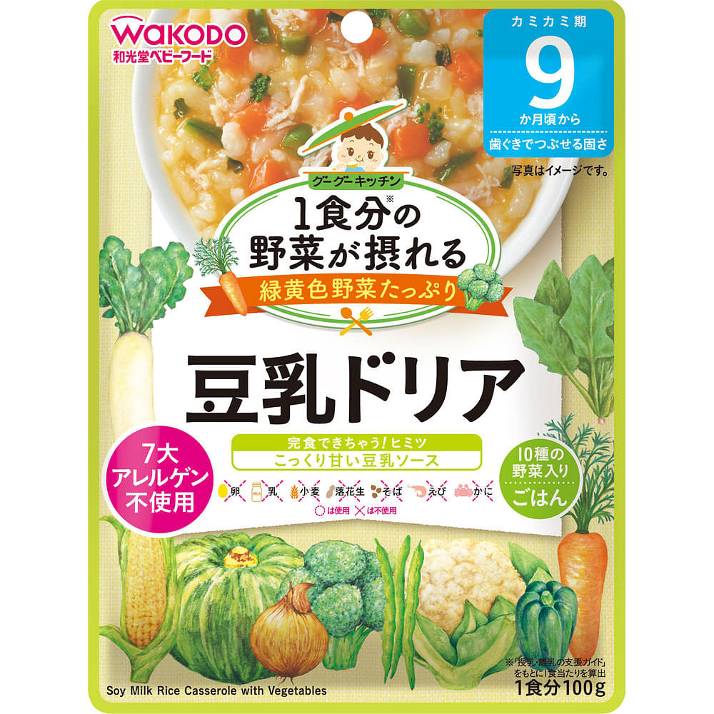 Wakodo Vegetable-rich Soy Milk Doria 100g 1 개
