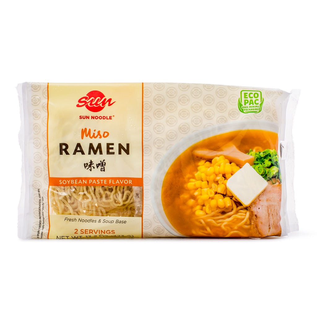 Sun Noodle 味噌拉麵 兩人份 冷凍 13.2 盎司
