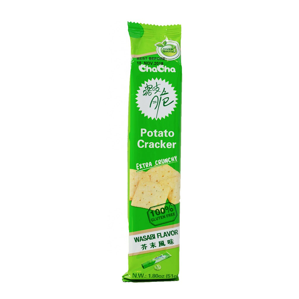 [CHA CHA] Potato Crackers (Wasabi) 51g x 1bag