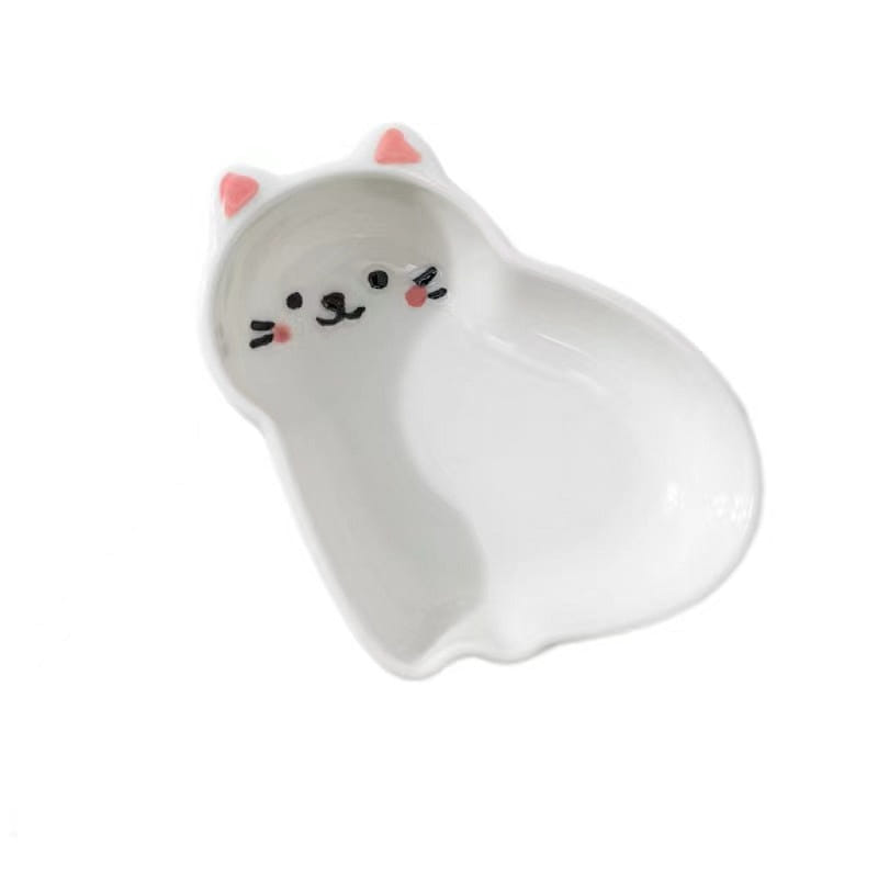 Mini Animal Soy Sauce Dish 2 Packs - Cat 1 개