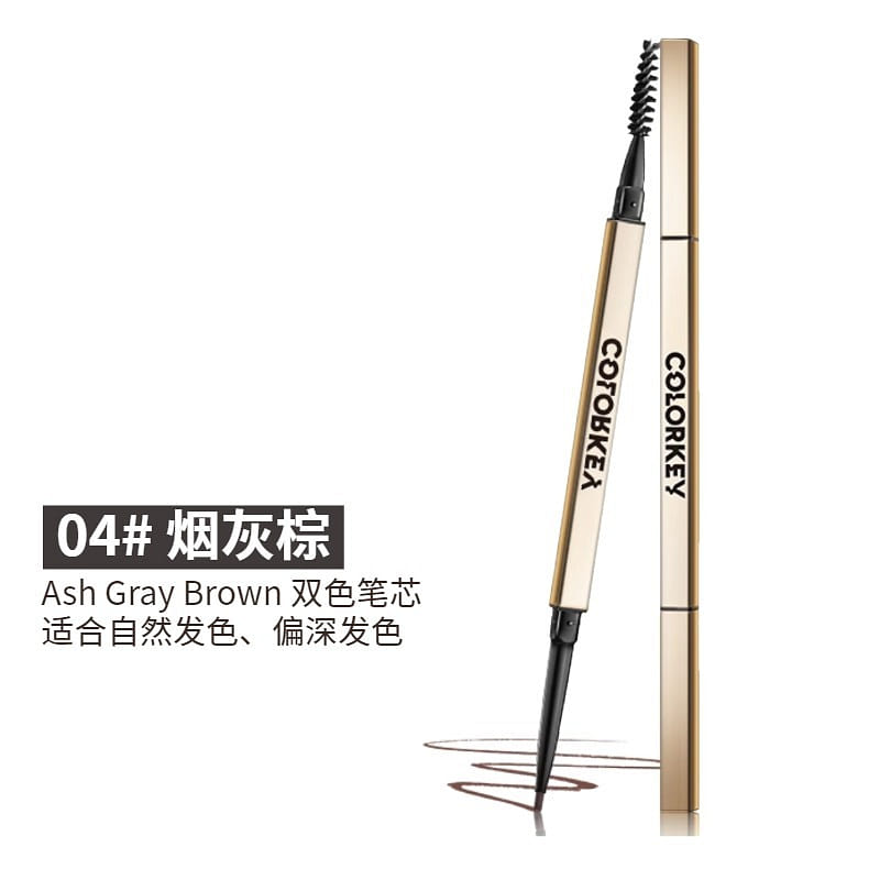 COLORKEY 3D Sketch Brow Pencil-Smoke Gray Brown 1 count