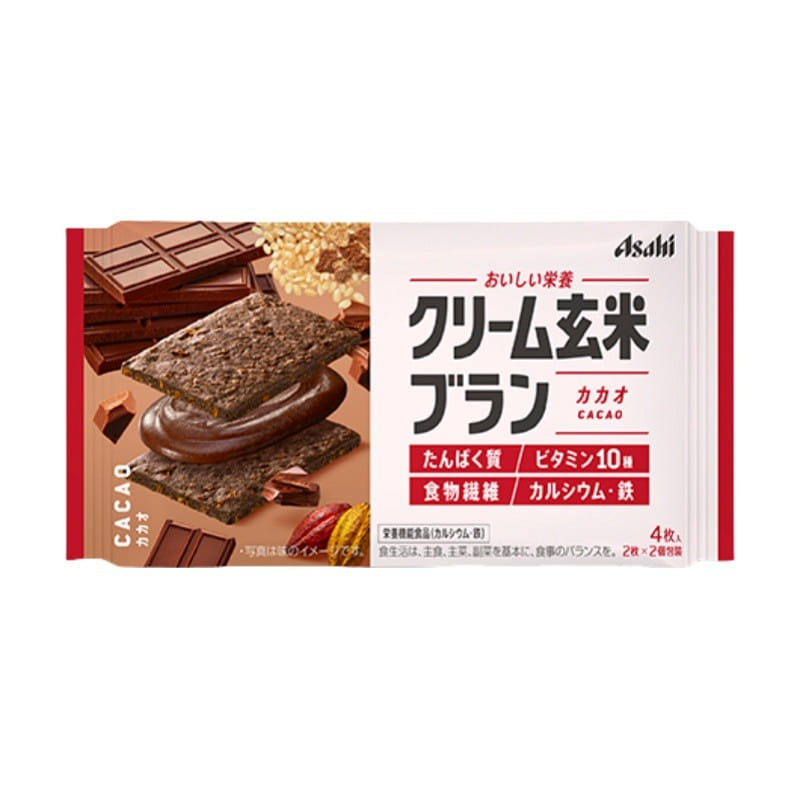 Japan ASAHI Coco Black Rice Sandwich Biscuits 72g 1 개입