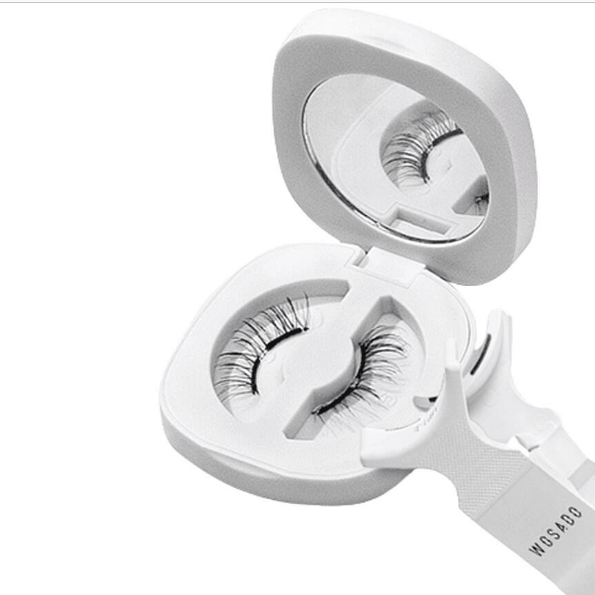 Soft magnetic suction false eyelashes, natural makeup, soft silk, brown 1 케이스