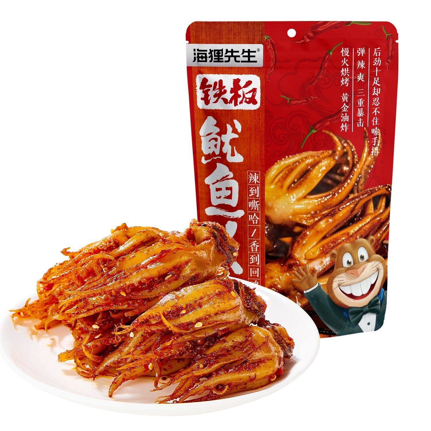 Iron Plate Squid Head Spicy Flavor 120g*1 Bag 120 g