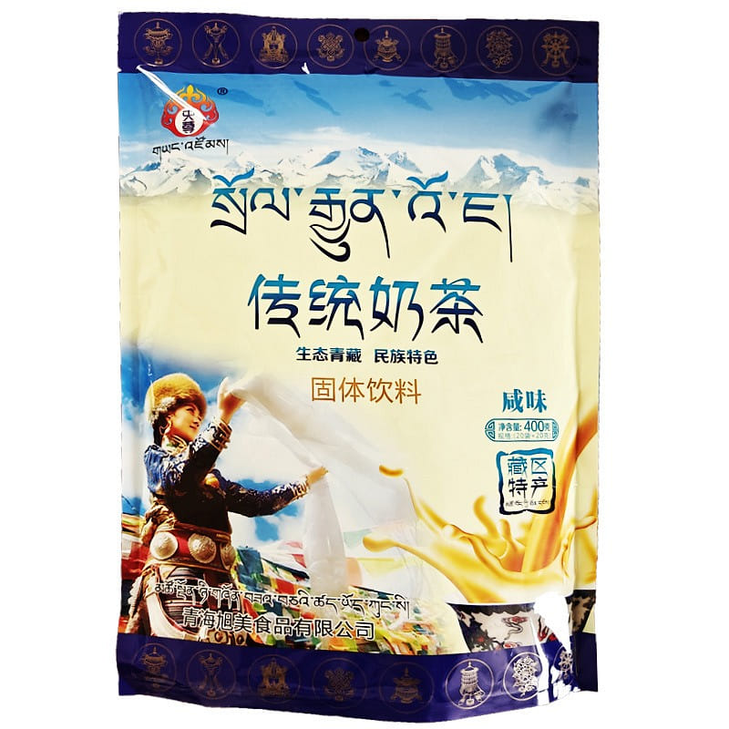 Qinghai Specialty Salty Milk Tea Powder Instant Bag - Traditional Flavor 400 g
