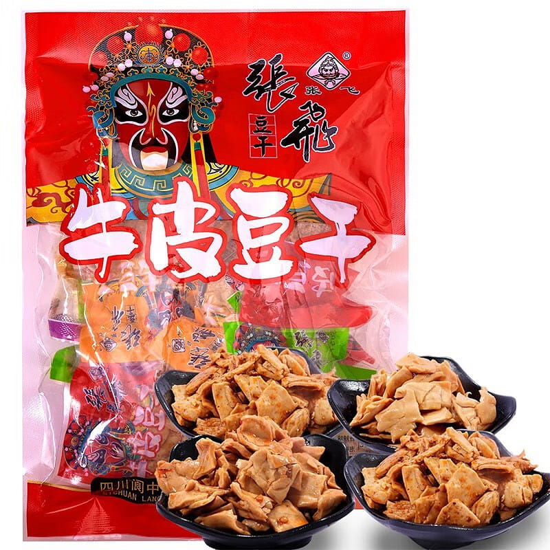 张飞牛皮豆干500g 休闲零食豆腐干四川特产豆干办公室零食礼包 500 克