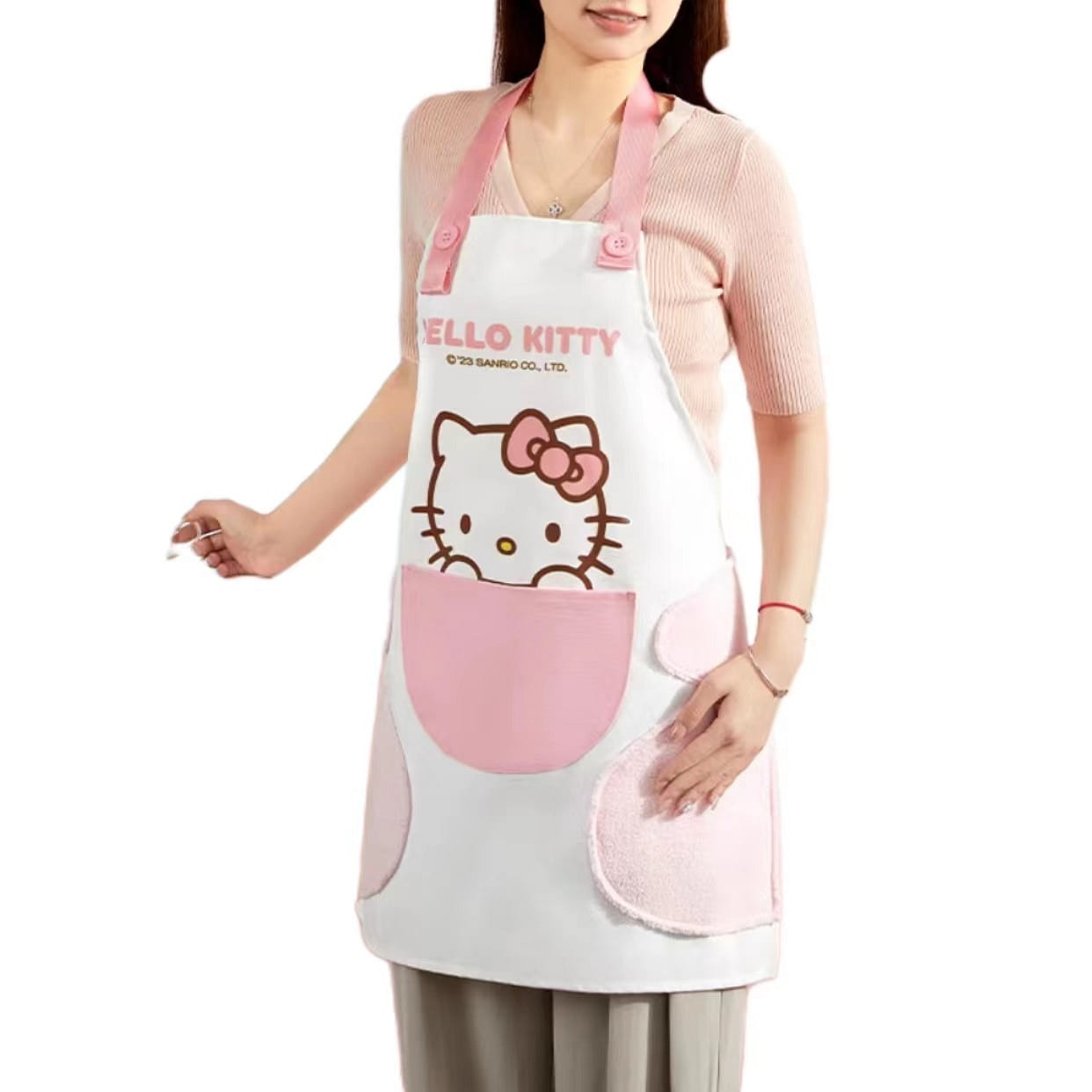 Cooking Apron Cute Waterproof Apron-Hello Kitty 1 개