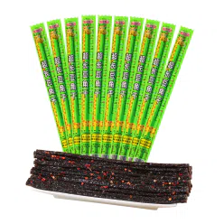 Ocean Rainbow Super Long Beans Dried Spicy Strips Spicy Vegetarian Beef Tendon 10g*10 packs 100 g