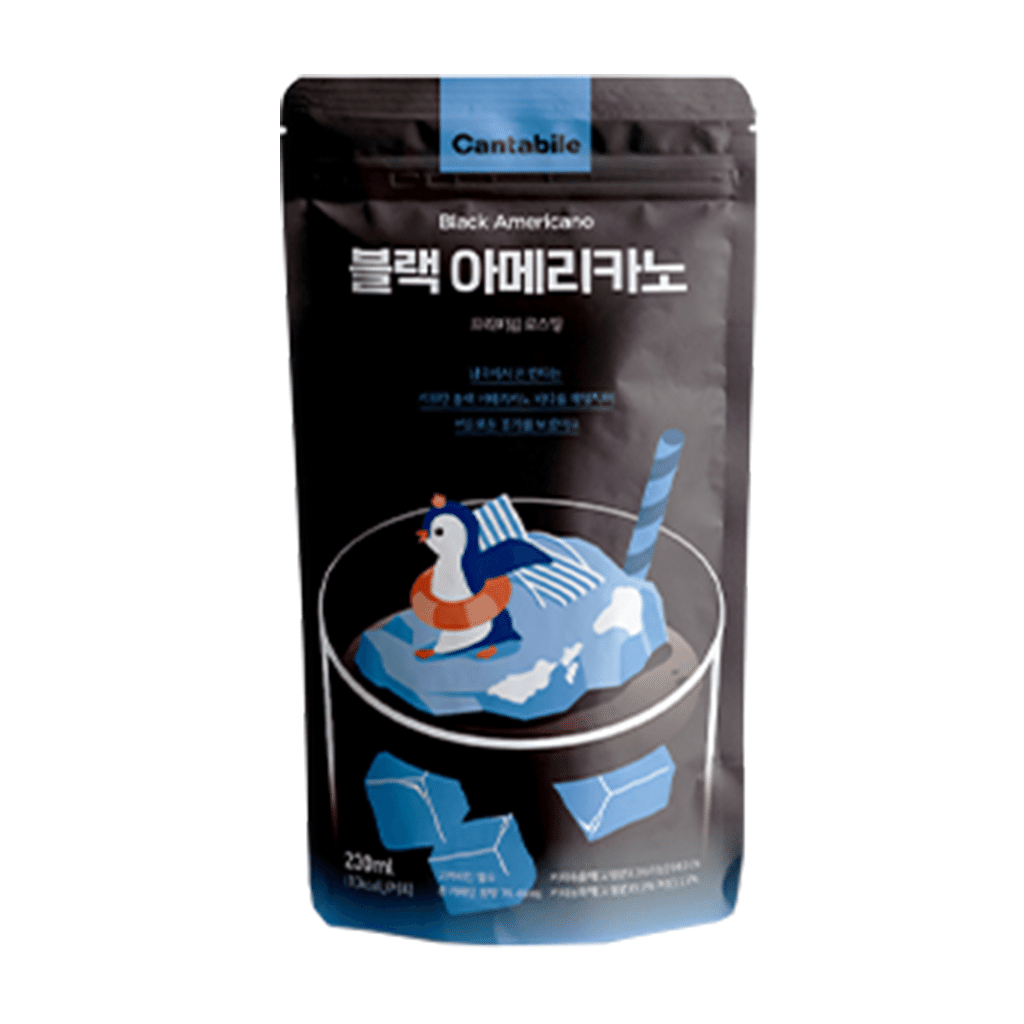 Cantabile Korean Drink Pouch Black Americano 230 มิลลิลิตร