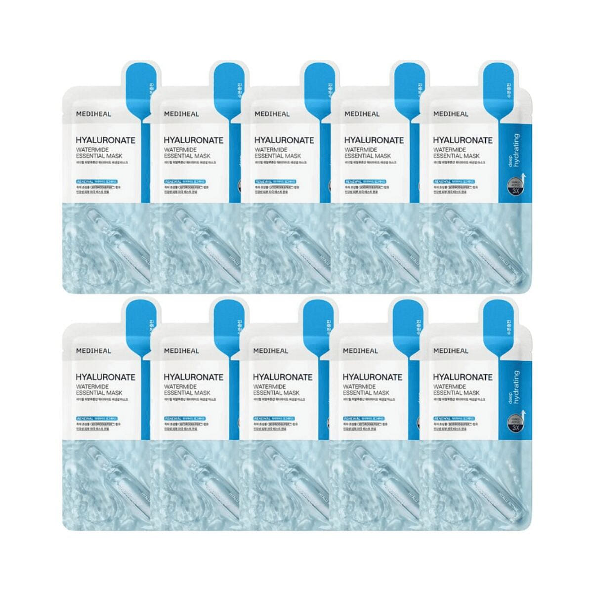 Mediheal Hyaluronate Mask - 3X Hyalu Active 1 케이스