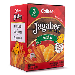 Calbee Jagabee Ketchup Flavored Potato Snack 3pk 90 g