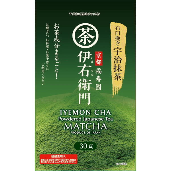 Iyemon Stone-ground Uji Matcha 30g 1 ส่วน