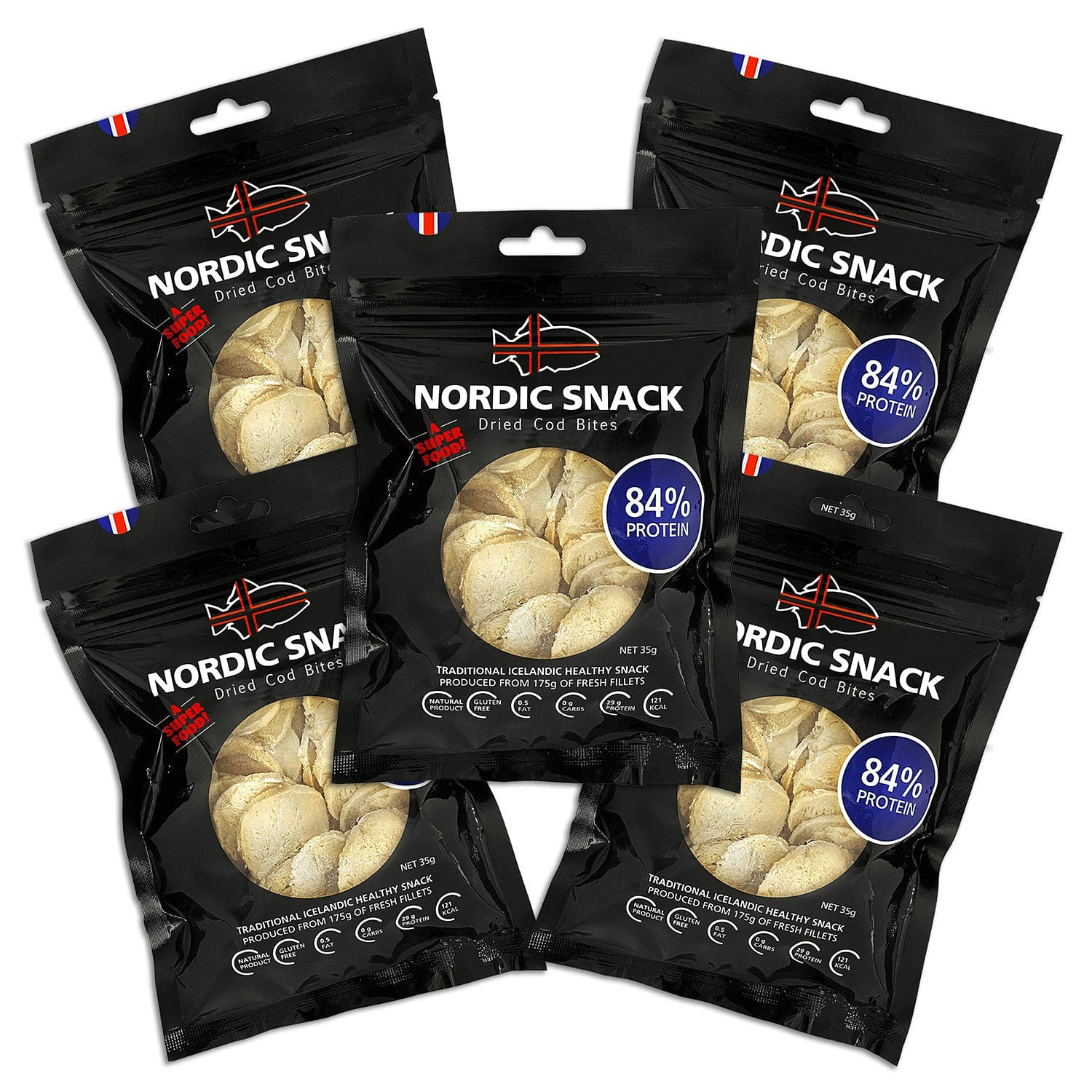 Dried Cod Bites, Nordic Snack (35g) 5 pack 1 개