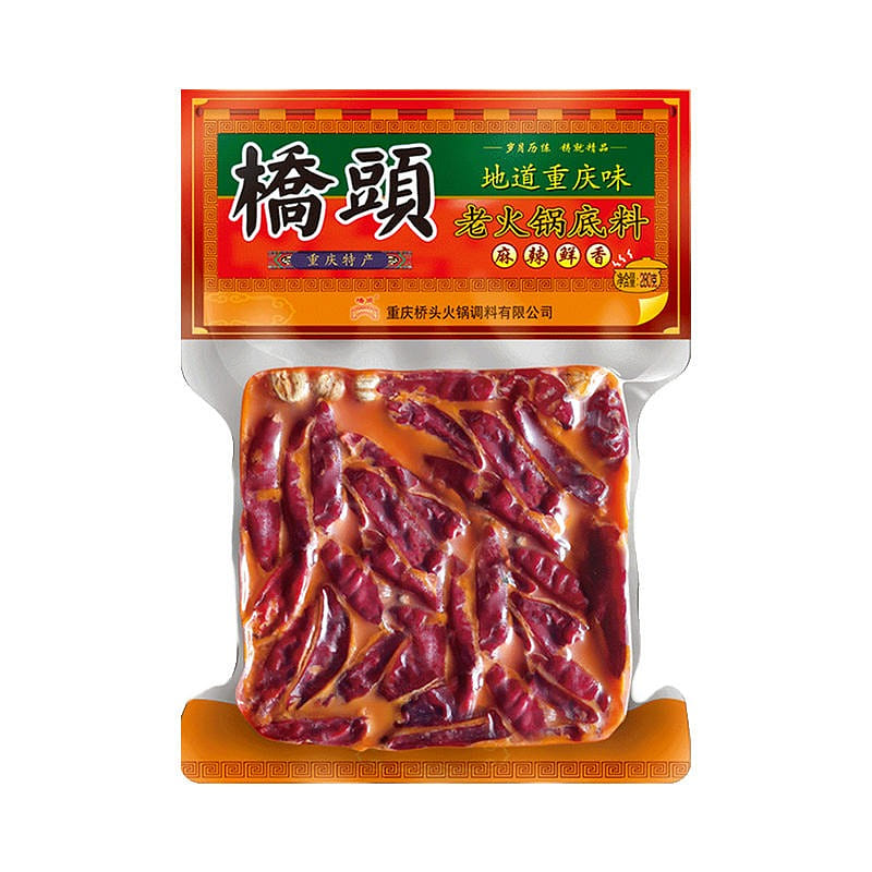 "For about 6 people" Qiaotou spicy hot pot bottom material 280 กรัม