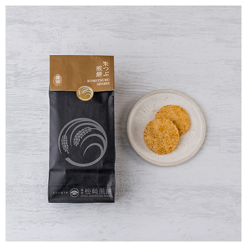 GINZAMATUSAKI SENBEI Tokyo Limited Kome Tsubu Senbei Soy Sauce Flavor 12 pcs 1 개