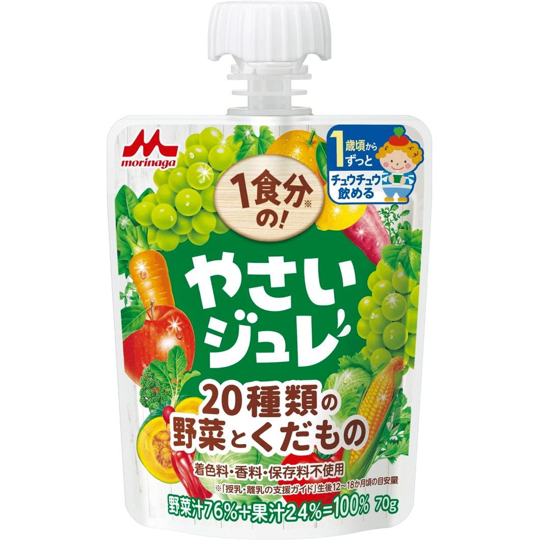 Morinaga Milk Industry 1 meal! Yasai jelly 20 kinds of vegetables and fruits 70g 1 count