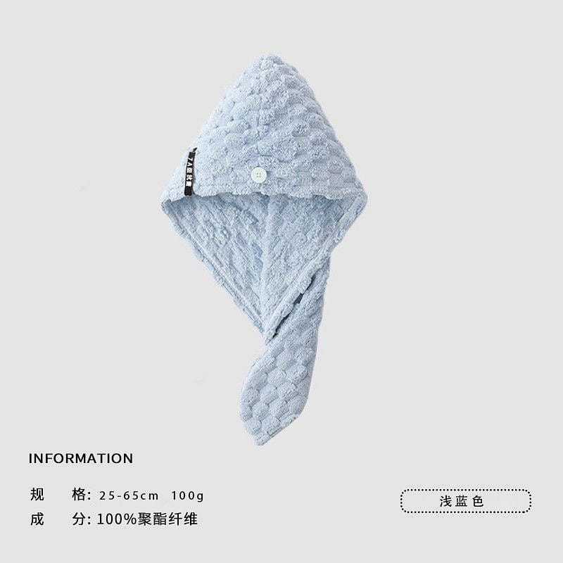洁丽雅干发帽 超强吸水速干 干发神器 浅蓝色 1 份