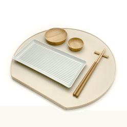 심플 칼라 그릇 세트 - Yellow / Tofu (White) 1 박스