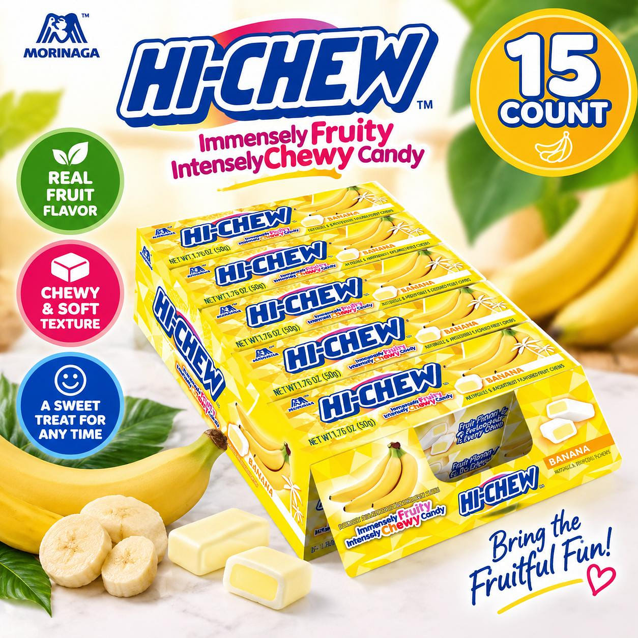 Hi-Chew Banana 1.76oz 15ct 1 each