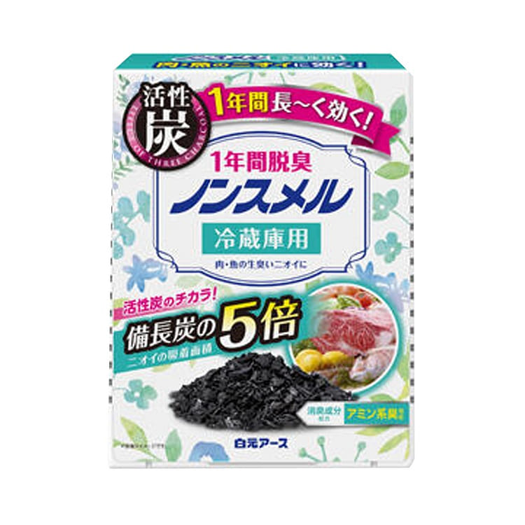 ノンスメル冷蔵庫用置き型1年間脱臭 1 個