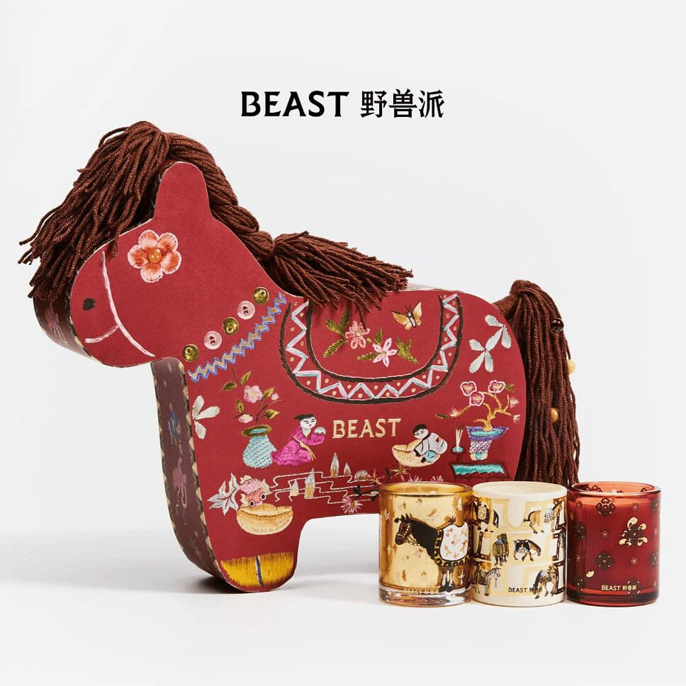 BEAST野獸派馬上開運香氛蠟燭禮盒 70g*3 1 份