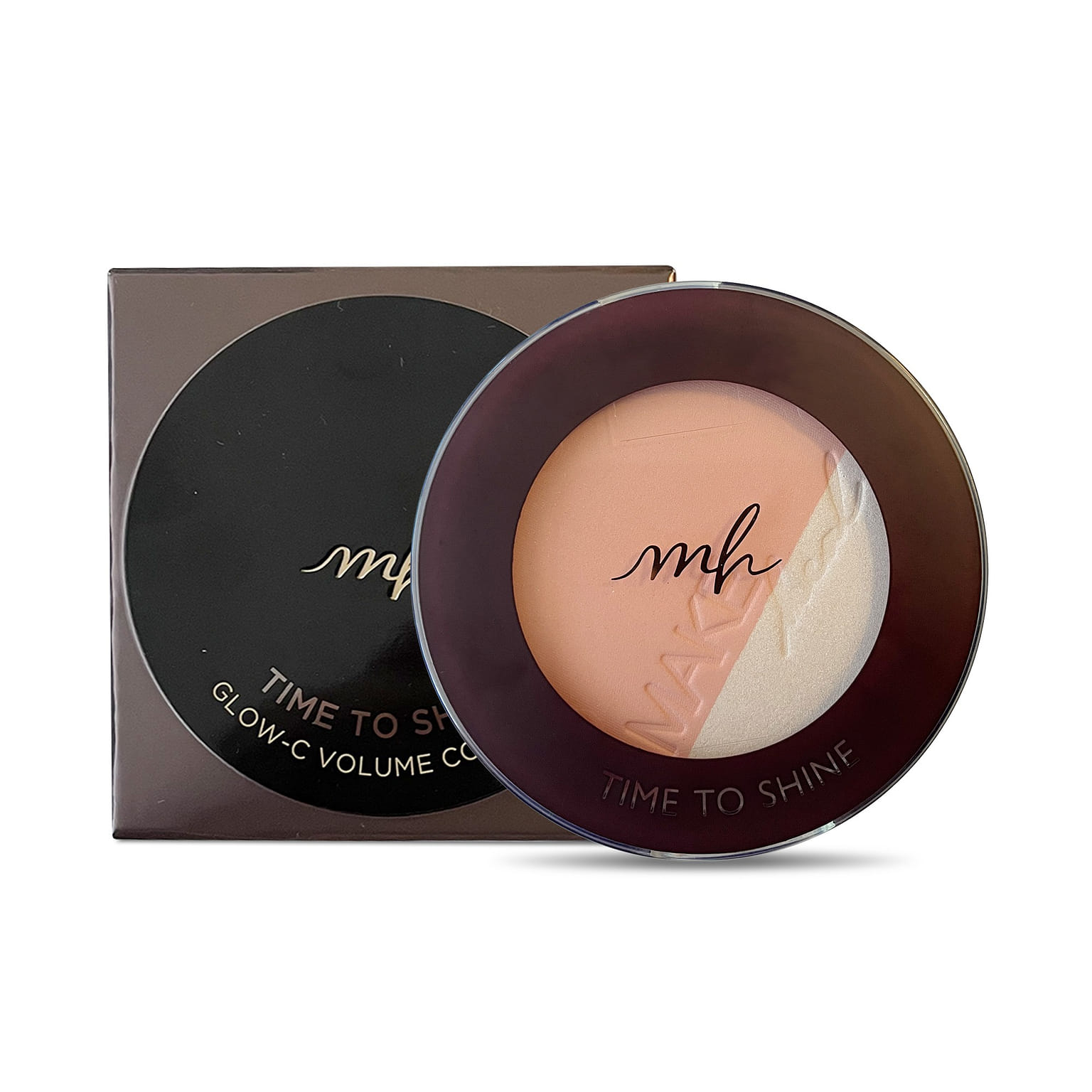 MAKEHEAL Glow-C Volume Contour, 2-in-1 Blush and Highlighter (02 - Salmon Rose) 0.35 oz
