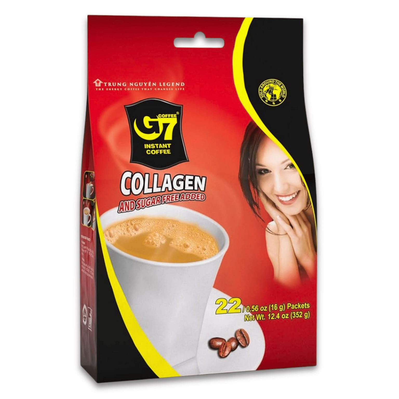 [TRUNG NGUYEN] G7InstantCoffee SugarFree+Collagen- 352 g