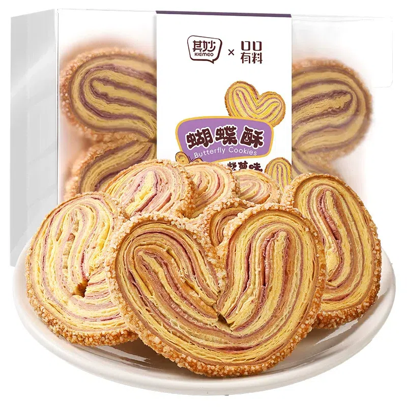 其妙  蝴蝶酥紫薯味   150g*1盒 150 克