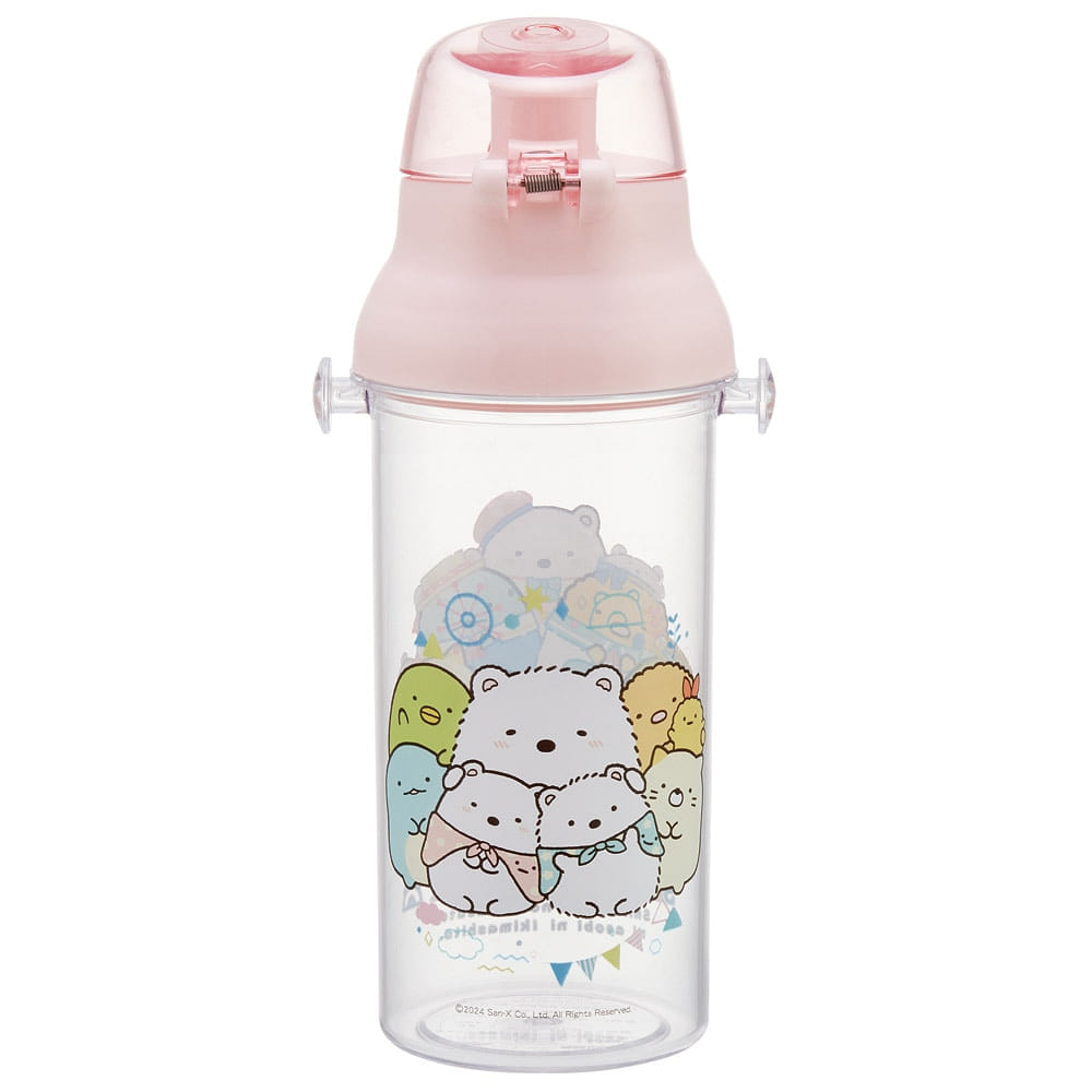 Skater Sumikko Gurashi Clear Water Bottle 480 밀리리터