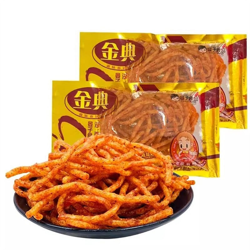 Jindian Spicy Strips Spicy Shredded Hunan Specialty Snacks 20g/bag 20 กรัม