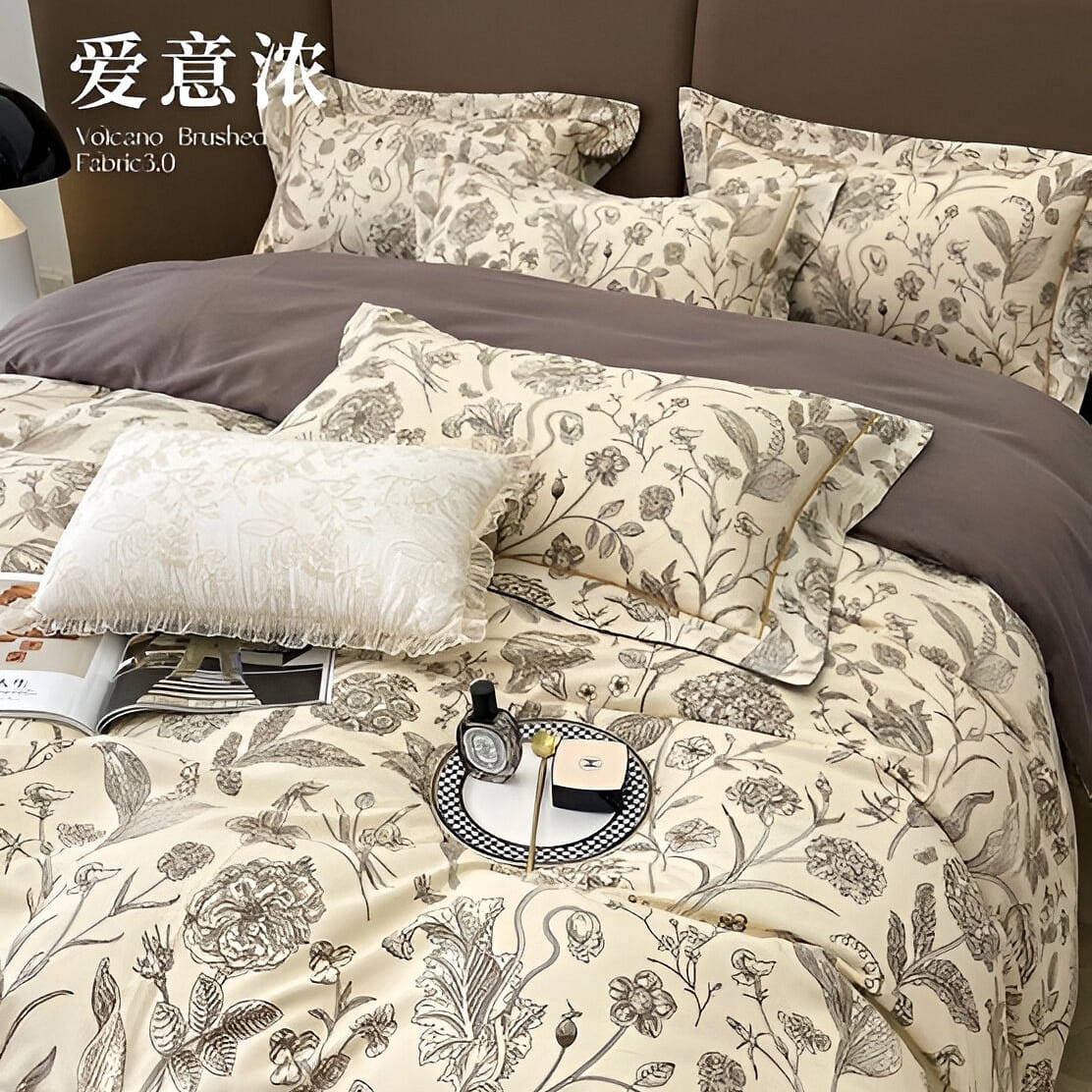 [Sleeplus] volcano Flower cotton super soft queen 1 each