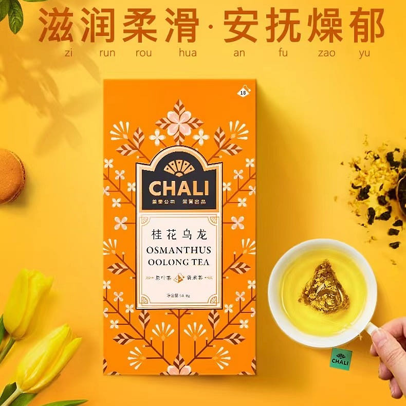 CHALI TEABAG OSMANTHUS OOLONG TEA 54g/18bags 2box 110 กรัม