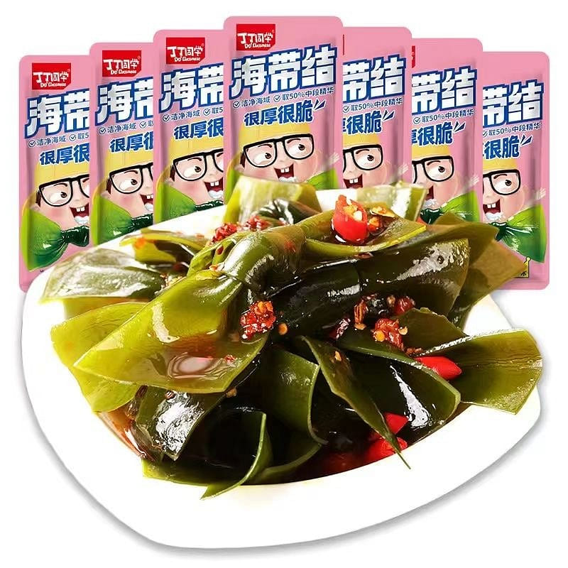 Sour and spicy kelp knots, ready-to-eat, casual in 16 g*5 pack