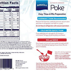 Annasea Frozen Spicy Ahi Poke Kit 10 盎司