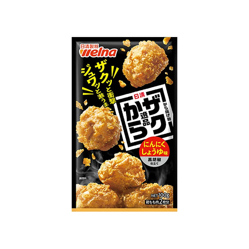 Nissin Garlic and Black Pepper Fried Flour 100g 1 ส่วน