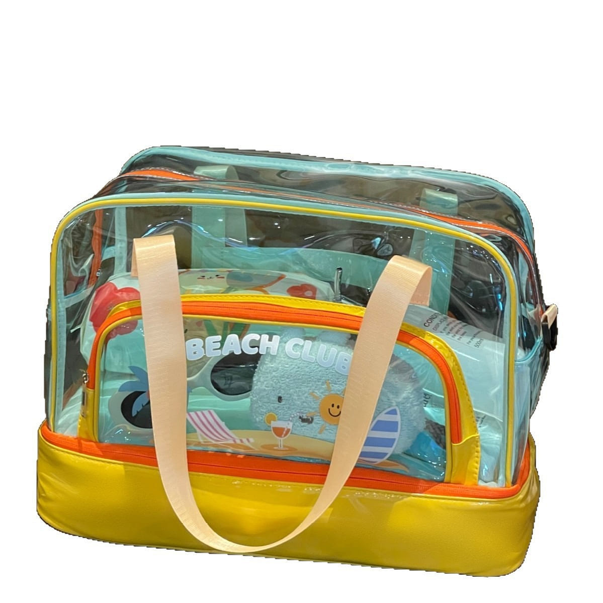 Dry-wet Separated Wimming Bag 41.5*28*19cm -Yellow 1 count