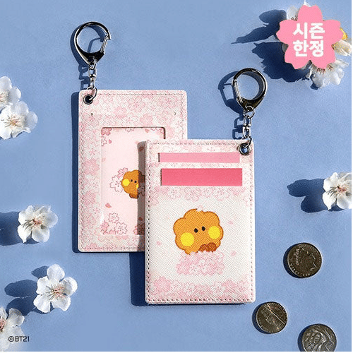 BT21 Minini Cherry Blossom Phone Card Pocket Holder by BTS SHOOKY 4 盎司