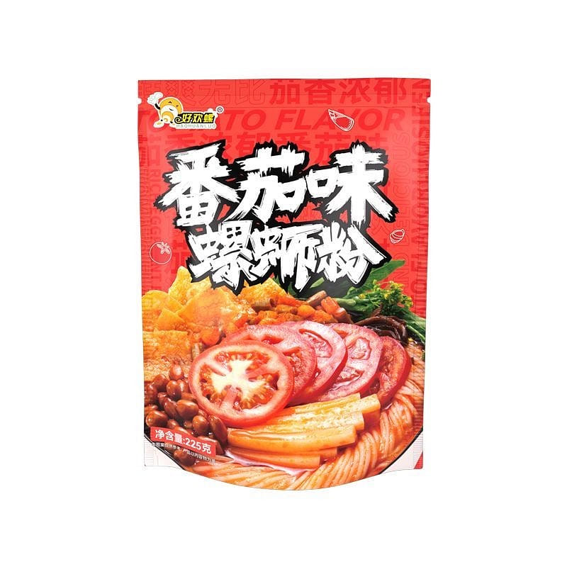 HaoHuanLuo Tomato-Flavored Snail Rice Noodles 300g 225 g