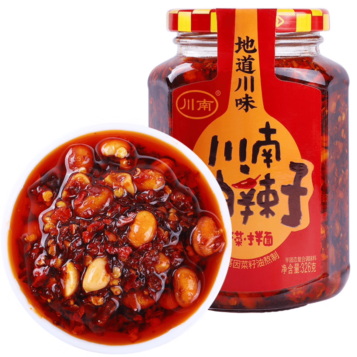 川南油辣子 四川正宗辣椒油  辣椒酱红油辣椒 调味品 326g 326 克