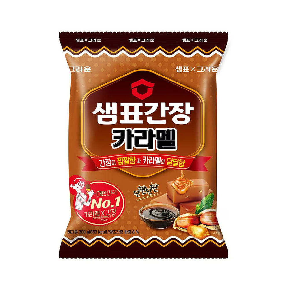 크라운 땅콩카라멜 간장맛 200g 1 개