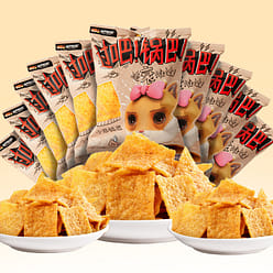 Three Squirrels, Xiaomi Dumplings, Casual Snacks, Spicy Snacks 600 g