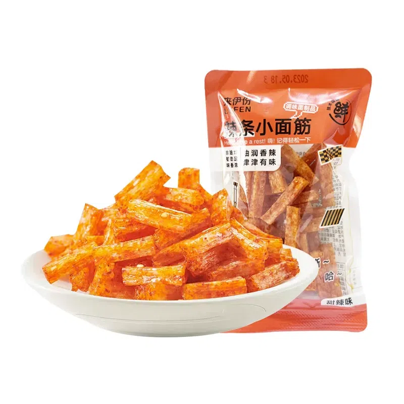 LYFEN Spicy Strips (Small Gluten) Spicy 5 packs 125 กรัม