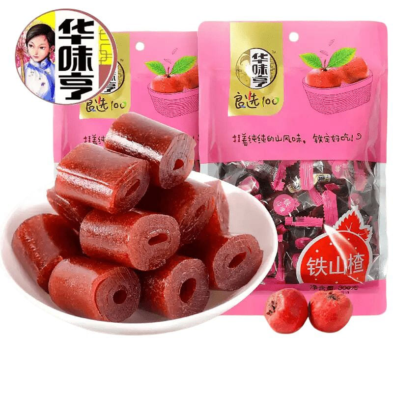 Huaweiheng Iron Hawthorn Roll 300g/bag, fruit leat 300 g