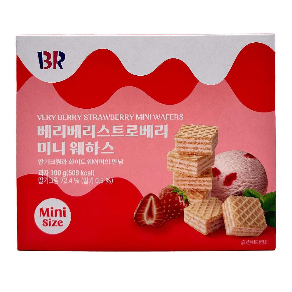 Baskin Robbins Very Berry Strawberry Wafer 6pk 1 each