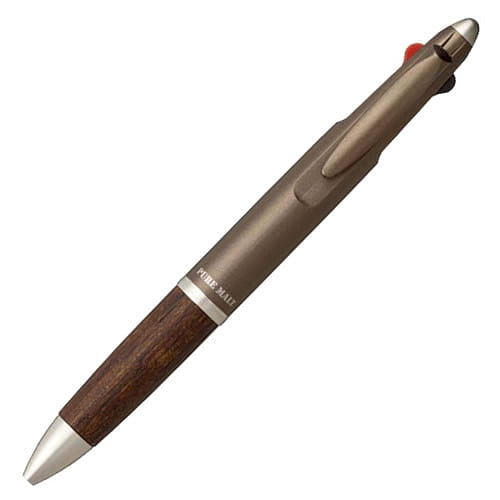 UNI Black&Red Pen Mechanical Pencil Dark Brown 1 개