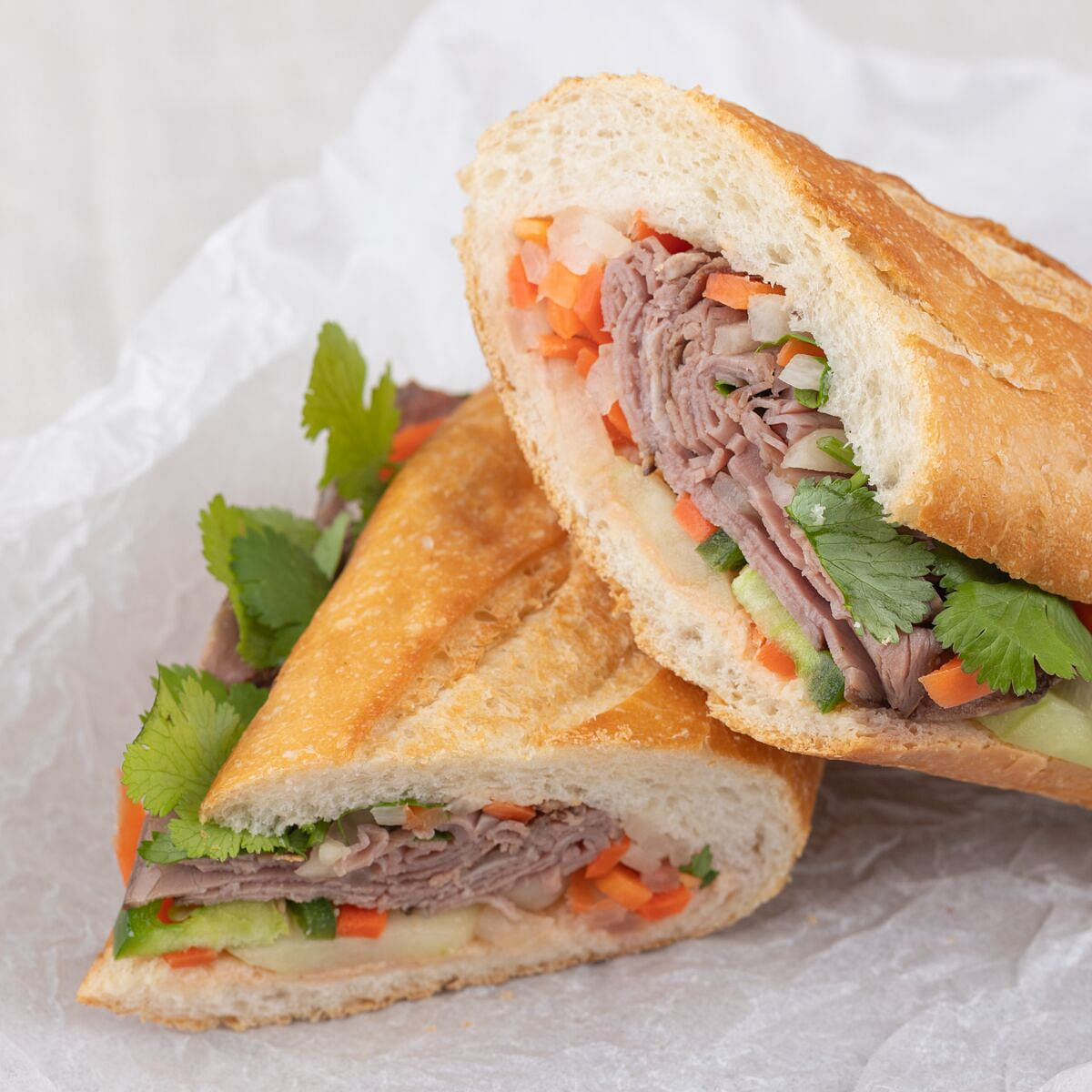 Roast Beef Banh Mi Sandwich-10 inches 1 개