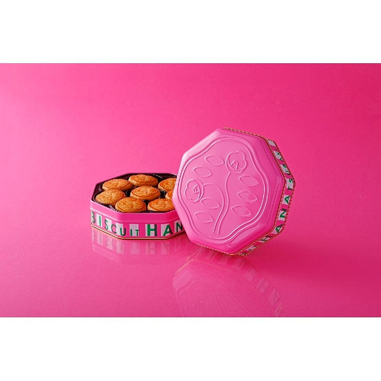 資生堂パーラー 花椿ビスケット 24枚入 限定缶ピンクポップ - Weee!